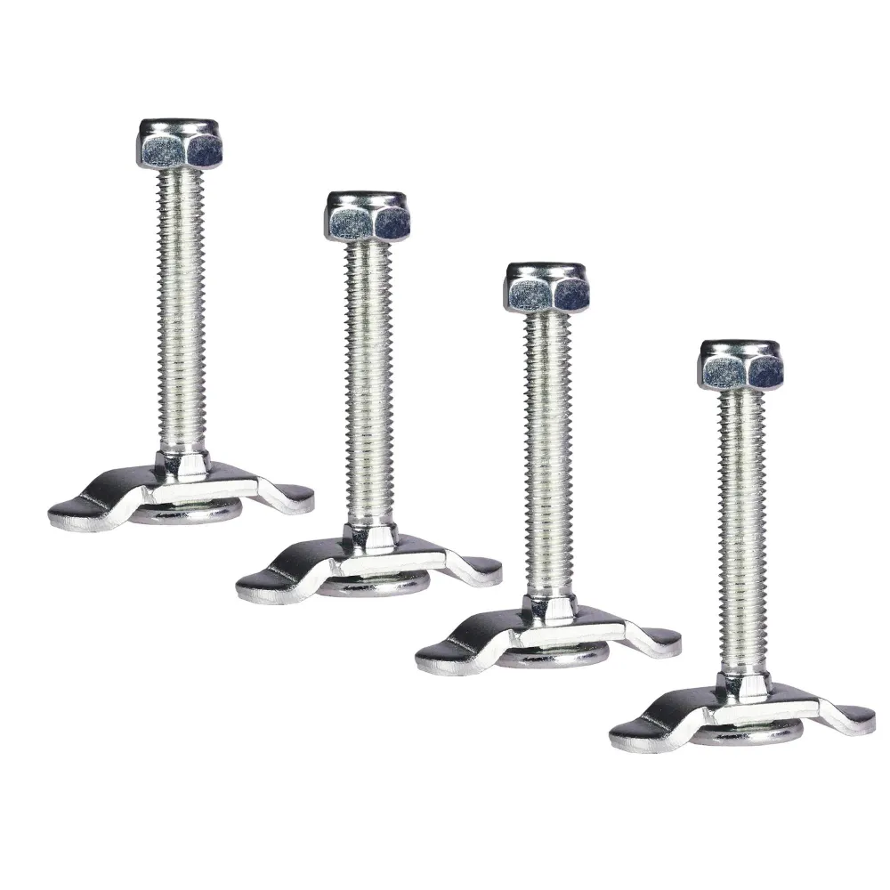 040 Parts Ruuvikiinnityssarja Plus lentokonekiskoihin M8 x 60 mm, 1000 daN, 4 kpl sarja - Täydellinen Molle-laudalle