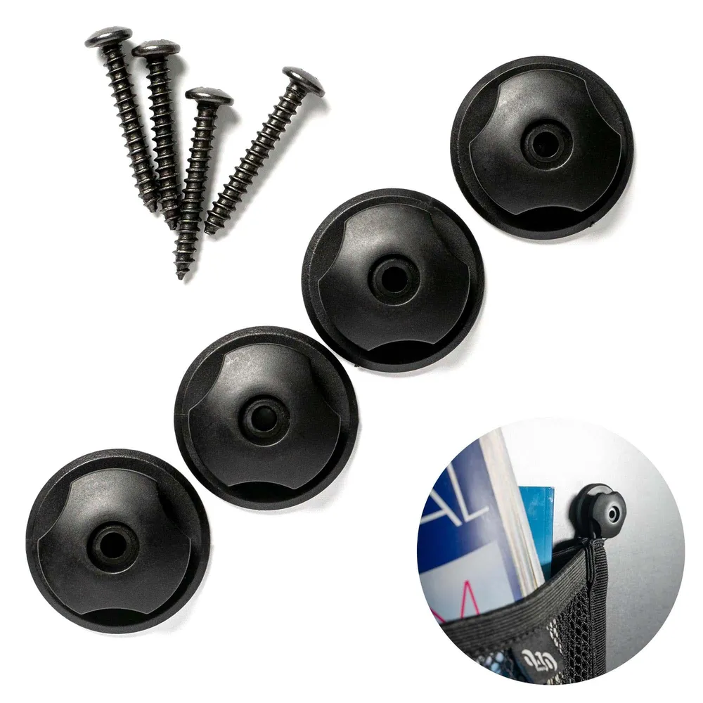 040Parts Tavaraverkko Säilytysverkko Kiinnike VW T5 T6 Multivan California Beach Caravelle Muoviset kiinnikkeet Liimakiinn...