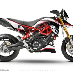 Aprilia Dorsoduro 750 / 900 / 1200 GRAFIIKAT - "Roar" (valkoinen/musta)