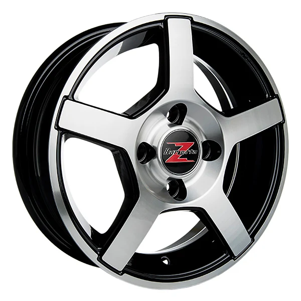 Barzetta Carrello Black Polished 5.5x14 4x100 30