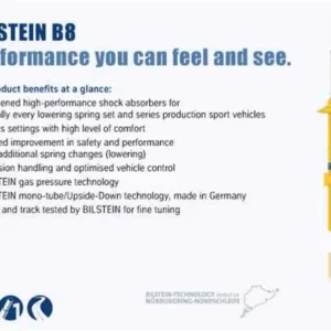 Bilstein B8 5162 Series 17-18 Ford F-250/F-350 Front Monotube Suspension Leveling Kit ( 2in Lift)