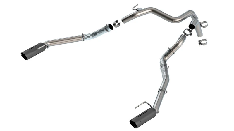 Borla 24-25 Ford Ranger Raptor 2.75in Tail Pipe Kit 4in Tip - Ceramic Black