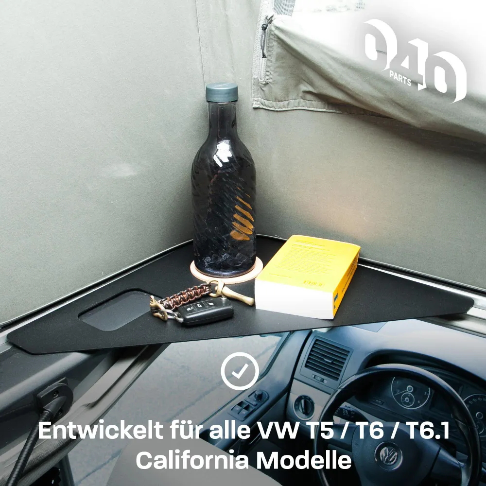 B-Ware: 040 parts säilytystasoinen musta kattotelttaasi VW T5 T6 T6.1 T7 California – hyllytaso säilytystila lokero lisää...