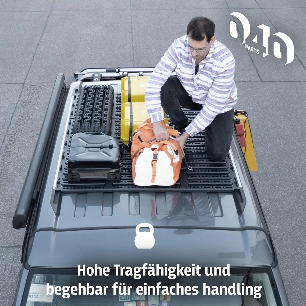 B-Ware: 040 Parts ultra matala kattoteline VW T5 T6 T6.1 California – jotta vantisi mahtuu myös parkkihalliin Kattoteline