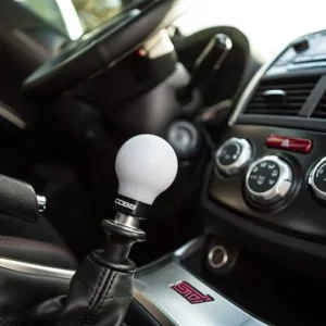 Cobb Subaru 6-Speed COBB Shift Knob - White w/Stealth Black Collar (Non-Weighted)