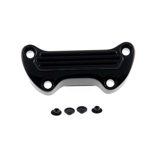 Cult Werk Yksiosainen Riser Top Clamp Musta Harley:lle