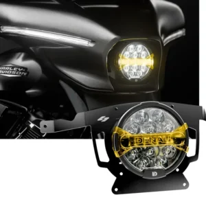 Ace-One-ajovaloasenssisetti Denali-valaisimilla '24-'26 Harley-Davidson Street Glideen, Kraus Motor Co:n valmistama DENALI...