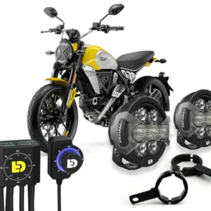D7 Pro Premium -valaistuspaketti - Ducati Scrambler 800 2015+ / 1100 2018-2024 DENALI ELECTRONICS