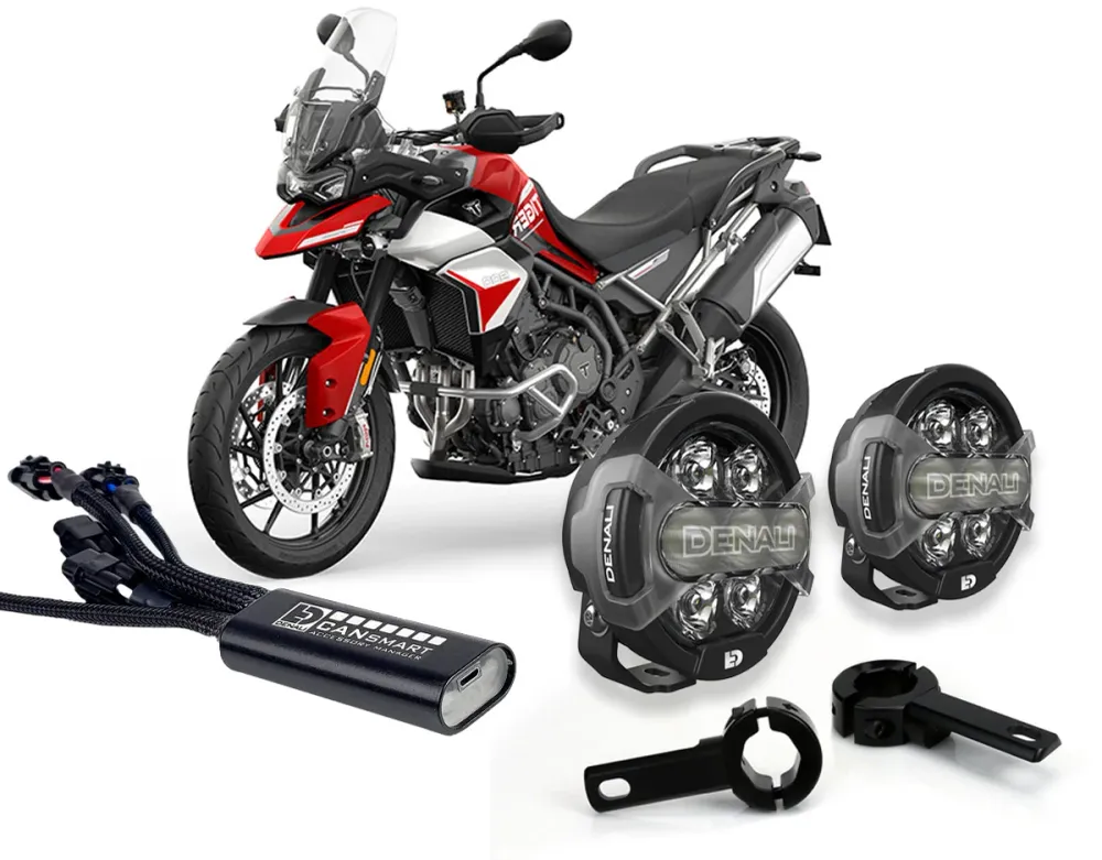 D7 Pro Premium -valaistuspaketti - Triumph Tiger 900 2020+ & Tiger 1200 2022+ DENALI ELECTRONICS