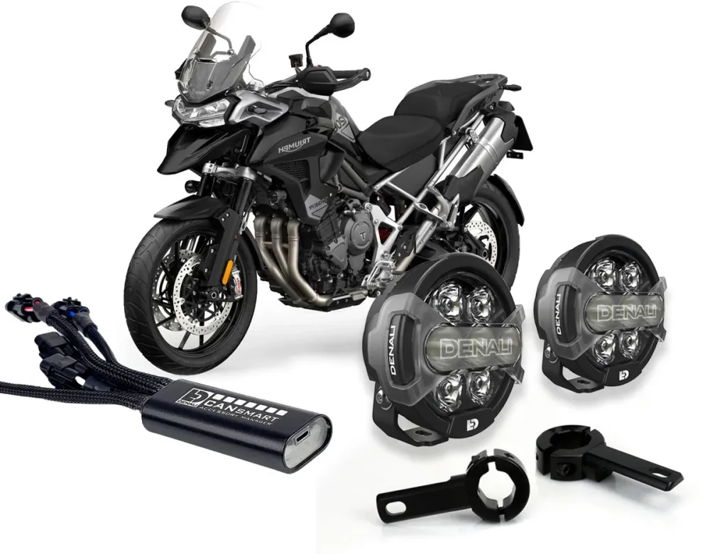 D7 Pro Premium -valaistuspaketti - Triumph Tiger 900 2020+ & Tiger 1200 2022+ DENALI ELECTRONICS