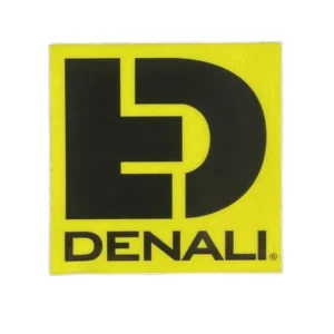 Tarrat - Muotoonleikattu kuvake logo keltainen/musta heijastava 3"x3" DENALI ELECTRONICS
