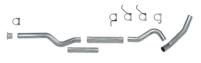Diamond Eye KIT 4in Catback MFLR RPLCMENT PIPE Single AL: 01-05 CHEVY/GMC 6.6L 2500/3500