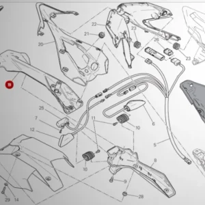 Ducati Kilpailutelineen yläosa Panigale
