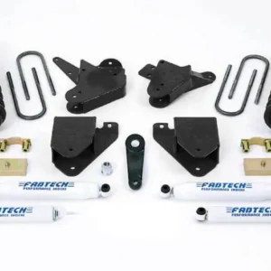 Fabtech 01-04 Ford F250/350 2WD 6in Basic Sys w/Perf Shks