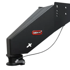 Gen-Y Nomad Static 5th Wheel to Gooseneck - 6.5K TW 30K Tow - Texture Black (1116/1621/1716 Frames)