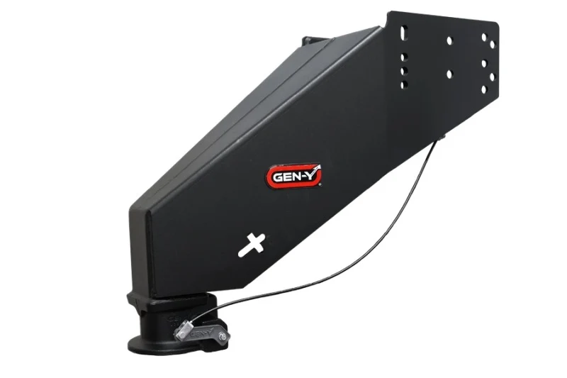 Gen-Y Nomad Static 5th Wheel to Gooseneck - 6.5K TW 30K Tow - Texture Black (1116/1621/1716 Frames)