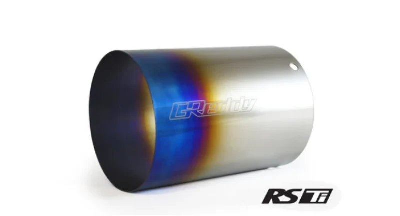 GReddy Burnt Titanium Tip 115mm Diameter 170mm Length ( Revolution RS / RS-TI / RS-Race)