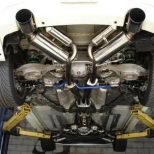 HKS 03-07 G35 Dual Hi-Power Ti Tip Catback Exhaust (SUS304 NO COATING)