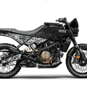 Husqvarna 125/250 Svartpilen GRAFIIKAT - "Polyatomic" (Musta/Harmaa)