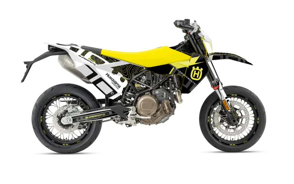 Husqvarna 701 2026 GRAFIIKAT - "Monarch" (Keltainen/Kuvio)