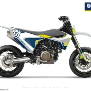 Husqvarna 701 Enduro Grafiikat - "Kicker" (Valkoinen)