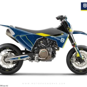 Husqvarna 701 Enduro Grafiikat - "Topography" (Sininen)