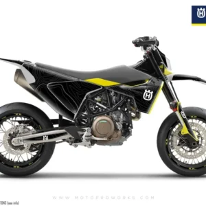 Husqvarna 701 Enduro Grafiikat - "Topography" (Valkoinen/Musta)