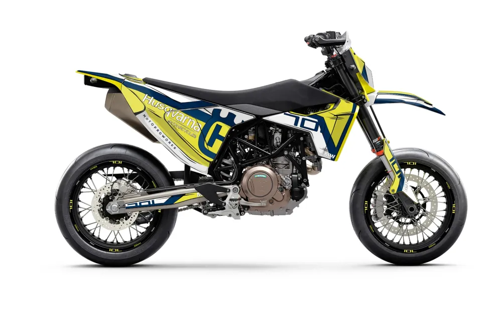 Husqvarna 701 SM GRAFIIKAT - "Celltrace" (Keltainen)