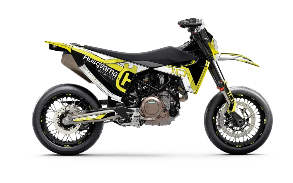 Husqvarna 701 SM GRAFIIKAT - "Celltrace" (Musta/Keltainen)