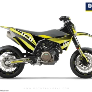 Husqvarna 701 GRAFIIKAT - "Featherlight" (Keltainen)