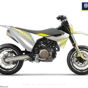Husqvarna 701 GRAFIIKAT - "Featherlight" (Valkoinen)
