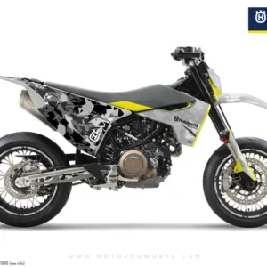 Husqvarna 701 GRAFIIKAT - "Flake" (Grey/Black)