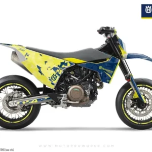 Husqvarna 701 GRAFIIKAT - "Flake" (Yellow/Blue)