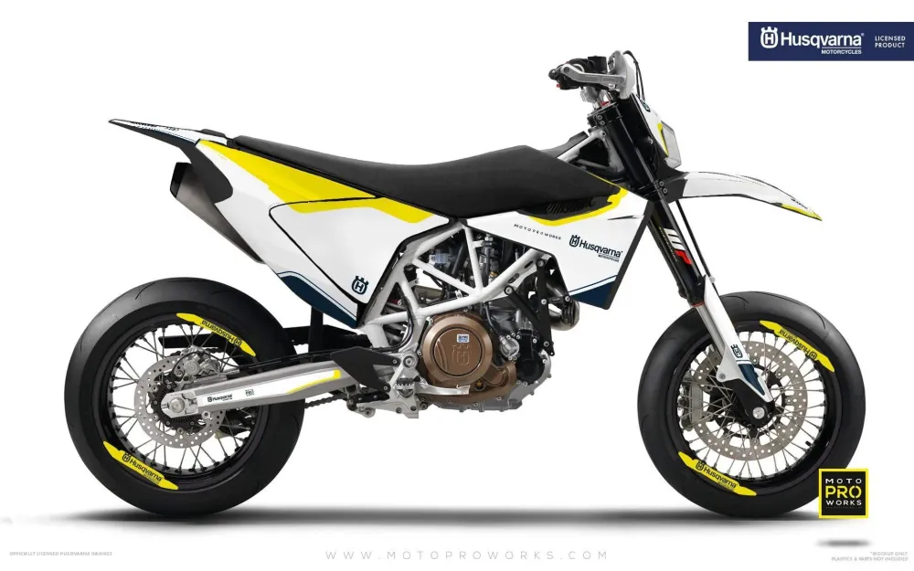 Husqvarna 701 GRAFIIKAT - "HERITAGE" (Valkoinen)