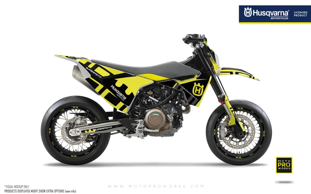 Husqvarna 701 GRAFIIKAT - "Monarch" (Keltainen)