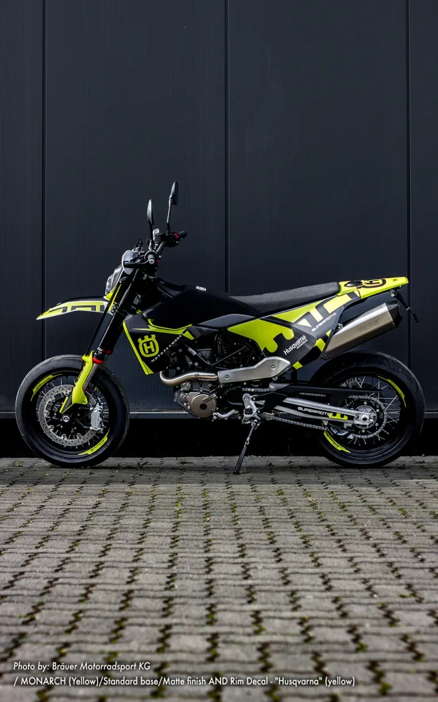 Husqvarna 701 GRAFIIKAT - "Monarch" (Keltainen)