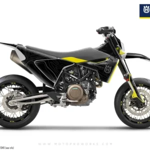 Husqvarna 701 GRAFIIKAT - "Topography" (Musta)