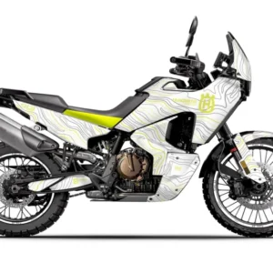 HUSQVARNA Norden 901 GRAFIIKAT - "Topography" (Valkoinen/Keltainen)