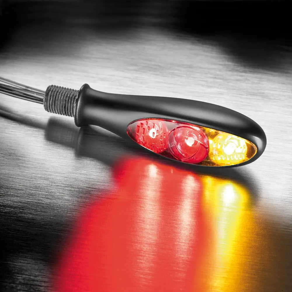Kellermann Micro S DF Dark 3 1 Mini LED Moottoripyörän takavalo / suuntavilkku