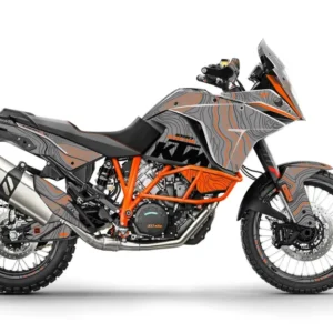 KTM 1090 Adventure GRAFIIKAT - "TOPOGRAFIA" (Harmaa/Oranssi)