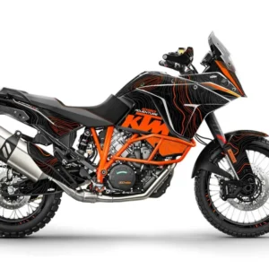 KTM 1090 Adventure GRAFIIKAT - "TOPOGRAFIA" (Musta/Oranssi)