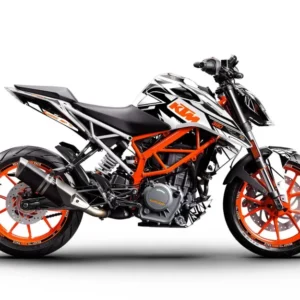 KTM 125 Duke 2011-2023 GRAFIIKAT - "Pulse" (Musta/Valkoinen)
