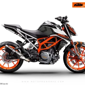 KTM 125 Duke GRAFIIKAT - "Rasorblade" (Musta/Oranssi)