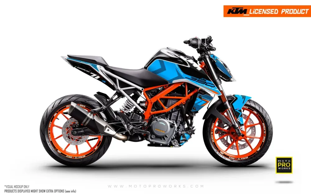 KTM 125 Duke GRAFIIKAT - "Rasorblade" (Sininen)