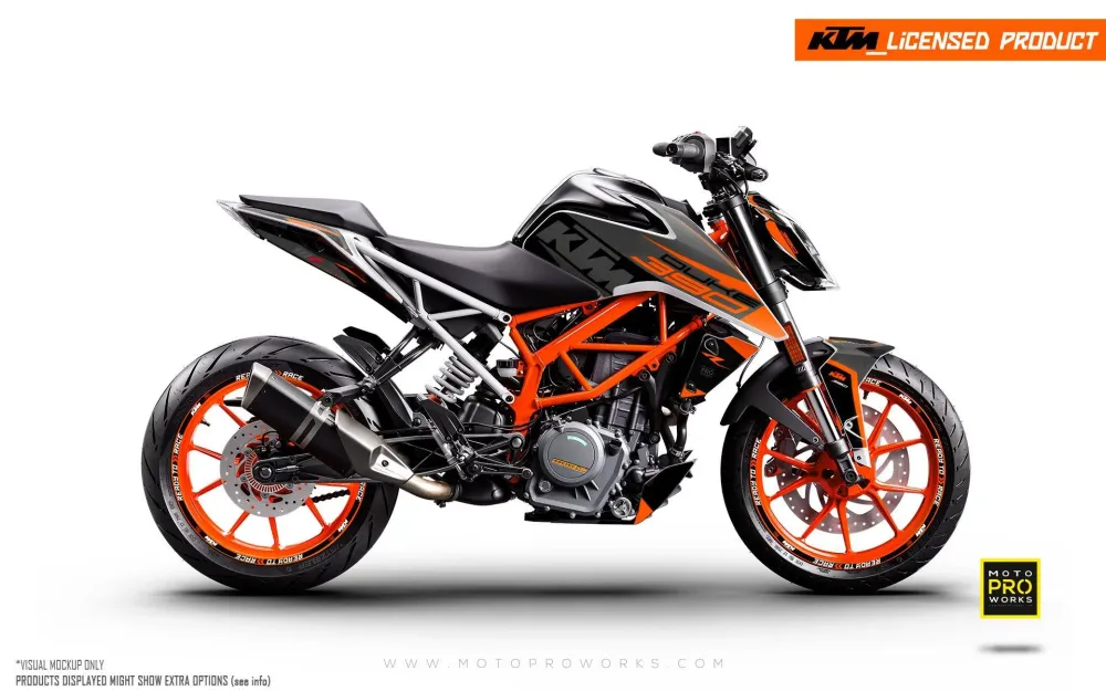 KTM 125 Duke GRAFIIKAT - "Torque" (Musta/Oranssi)