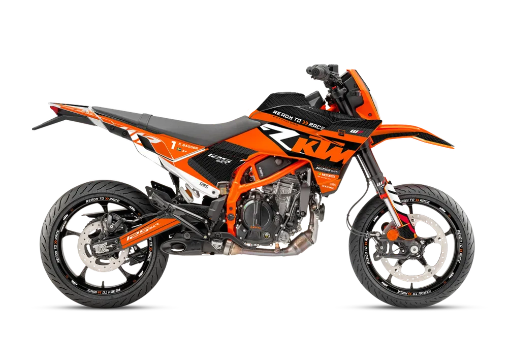 KTM 125 SMC-R GRAFIIKAT - "RR-Tech" (Oranssi)