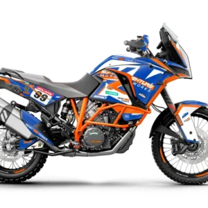 KTM 1290 Super Adventure GRAFIIKAT - "Atlantic" (Valkoinen/Sininen/Oranssi)