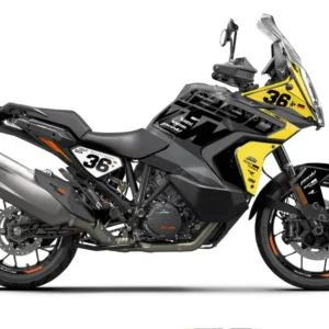KTM 1290 Super Adventure GRAFIIKAT - "Frontier" (Harmaa/Keltainen)