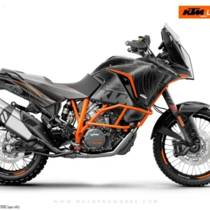 KTM 1290 Super Adventure GRAFIIKAT - "Topography" (Musta)