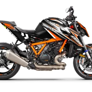 KTM 1390 Super Duke R/Evo GRAFIIKAT - "Vortex" (Musta/Oranssi)